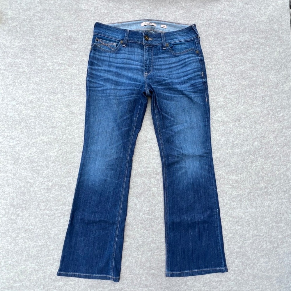 Ariat REAL Denim Bootcut‎ Jeans Womens 30S Irvine Blue Good Perfect Rise Leila